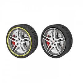 Set 4 x inele jante auto, cauciuc, universal, diverse culori - - Roveli
