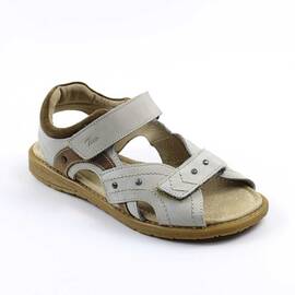 Sandale unisex , din piele naturala , gama OUTLET 1689-BEJ, Culoare (12): Bej, Maro, Marime (12): 39** - - Roveli