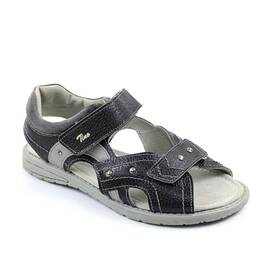 Sandale unisex , din piele naturala , gama OUTLET 1689-GR, Culoare (12): Gri, Marime (12): 40** - - Roveli