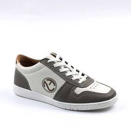 ​Sneakers dama , din piele naturala , usori si comozi 7129-GRI/ALB, Marime (12): 38** - - Roveli