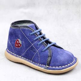 Ghete usoare , pentru copii , din piele naturala intoarsa , PRIMII PASI 3059-BLEUMARIN, Culoare (12): Bleumarin, Marime (12): 22 - - Roveli