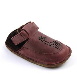 Botosei din piele naturala , pentru bebelusi 3268-BORDO/BORDO, Culoare (12): Bordo, Marime (12): 38 - - Roveli