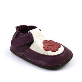 Botosei din piele naturala , pentru bebelusi 3268-BORDO/BORDO, Culoare (12): Alb, Bordo, Marime (12): 21 - - Roveli