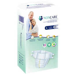 Scutece de incontinenta cu aripioare, Marimea L, 20 bucati, Noscares - - Roveli