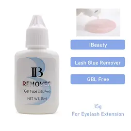 Gel Remover Ibeauty GBL FREE 15ml pentru indepartarea extensiilor de gene - - Roveli