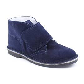 Ghete usoare , pentru copii , din piele naturala intoarsa , cu talpa cusuta 446-BLEUMARIN/NAVY - - Roveli
