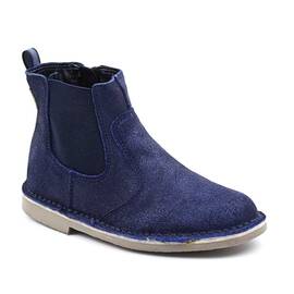 Ghete usoare de copii , din piele naturala , cu reflexe 3214-BLEUMARIN/S - - Roveli