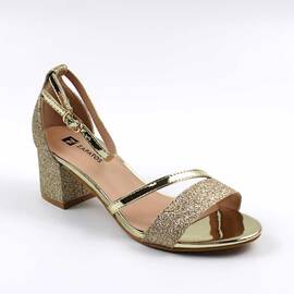​Sandale dama , elegante cu reflexii stralucitoare AG-603-GOLD, Culoare (12): Auriu, Marime (12): 38 - - Roveli