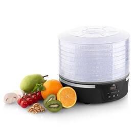Deshidrator de alimente ETA Secca Plus 8301 90000, 380 W, 8 niveluri, 35-70 °C, afisaj LED, negru - - Roveli