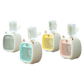 Ventilator portabil cu pulverizator, recipient 200ml, USB - - Roveli