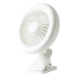 Ventilator portabil cu iluminare LED F2321, USB, clips - - Roveli