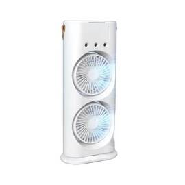 Ventilator dublu Mist & Breeze, cu functie de pulverizare si oscilatie de 90 grade : Culoare - alb, Culoare (tm): alb - - Roveli