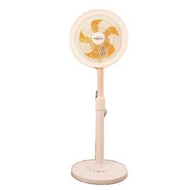 Ventilator de podea telescopic, silentios, 25W : Culoare - gri, Culoare (tm): portocaliu - - Roveli