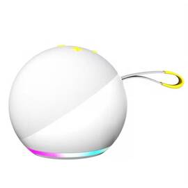 Boxa portabila BT pentru desktop, subwoofer wireless cu LED RGB : Culoare - alb, Culoare (tm): alb - - Roveli