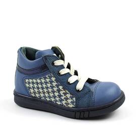 Ghete sport pentru copii , PRIMII PASI , din piele naturala 3234-BLEUMARIN/MULTICOLOR, Culoare (12): Bleumarin, Marime (12): 29 - - Roveli