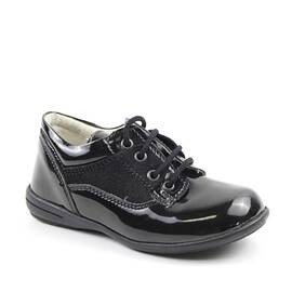 Pantofi casual, de copii , din lac sintetic  2635-NEGRU/1, Culoare (12): Negru, Marime (12): 27 - - Roveli