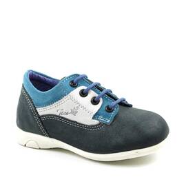 Pantofi casual, de copii , din piele naturala 2635-BLEU/3, Marime (12): 26 - - Roveli