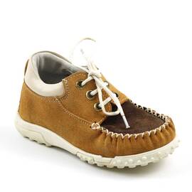 Pantofi usori pentru copii , din piele naturala , intoarsa 370-MARO/MARO/X, Culoare (12): Maro, Camel, Marime (12): 25 - - Roveli