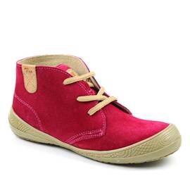 Ghete usoare " BAREFOOT " , pentru copii , din piele naturala 3236-FUCSIA, Culoare (12): Fucsia, Marime (12): 34 - - Roveli