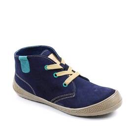 Ghete usoare " BAREFOOT " , pentru copii , din piele naturala 3236-BLEUMARIN/2, Culoare (12): Bleumarin, Marime (12): 33 - - Roveli