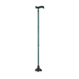 Baston reglabil din aluminiu cu pufar tip stea, verde - RP191 - - Roveli