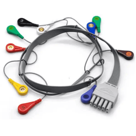 Set Cabluri Holter Ekg cu 10 fire 12 canale ( Pentru Contec TLC5000) - - Roveli