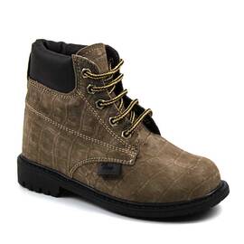 Bocanci captusiti pentru copii , din piele naturala 2348-MARO/16, Culoare (12): Maro, Marime (12): 30 - - Roveli