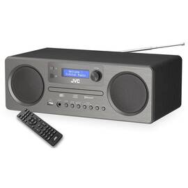 Sistem audio JVC ALL-IN-ONE RD-E861B-DAB, Tuner Digital Dab+/FM, 10 W RMS, Unitate CD, USB, Bluetooth 5.0, negru/gri - - Roveli