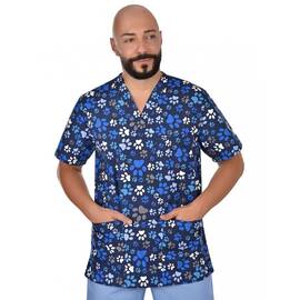 Bluza medicala barbat Lorenzo, Marime (217): S, Culoare (217): Bleumarin - - Roveli