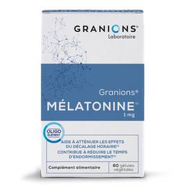 Melatonina 1mg, 60 capsule vegetale- Granions Franta - - Roveli