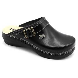 Saboti medicali, unisex, din piele neperforata, negru, Leon PU101, Marime (217): 36 - - Roveli