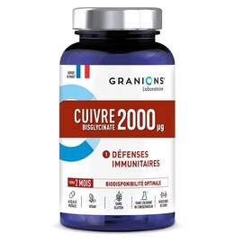 LGN Cupru bisglicinat 2000 mcg 60 capsule - Granions Franta - - Roveli