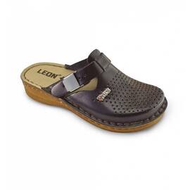 Saboti medicali, de dama, din piele, maro, Leon V260 - - Roveli