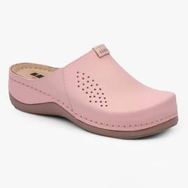 Saboti medicali Leon 930 Bakkar, de dama, din piele, roz mat - - Roveli