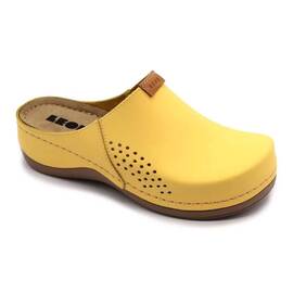 Saboti medicali Leon 930 Bakkar, de dama, din piele, galben mat - - Roveli