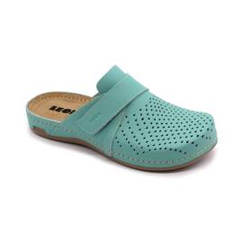 Saboti medicali Leon 970 Bakkar, de dama, din piele, turcoaz mat - - Roveli