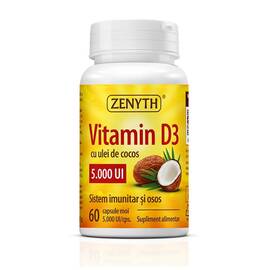 Vitamina D3 5000 UI, 60 capsule - - Roveli