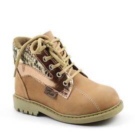 Ghete usoare , pentru copii , din piele naturala , captusite  2876-BEJ/13, Marime (12): 26 - - Roveli