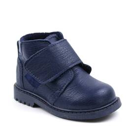 Ghete usoare , pentru copii , din piele naturala , captusite  1392-BLEUMARIN - - Roveli