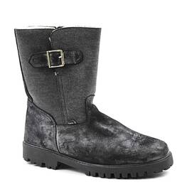 ​Cizme imblanite , de dama , din piele naturala 3101-NEGRU/1, Marime (12): 38 - - Roveli