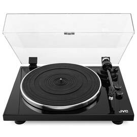 Pick-up Hi-Fi cu ac JVC AL-E534B, Bluetooth, 2 viteze (33 si 45 rpm), platan aluminiu, iesire RCA, negru - - Roveli