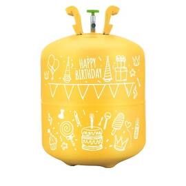 Butelie cu heliu, capacitatea de 0,42 m3 cu reductor, pentru 50 de baloane de 23 cm, include baloane si panglica colorata - - Roveli
