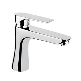 Baterie baie pentru lavoar, material alama, montaj stativ, manerul plin, cartus de ceramica, monocomanda, finisaj cromat - - Roveli