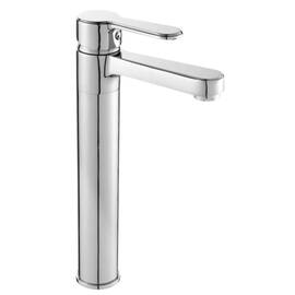 Baterie baie inalta pentru lavoar, material alama, montaj stativ, monocomanda, maner plin, zincat, finisaj cromat - - Roveli