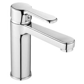 Baterie baie pentru lavoar, maner plin, montaj stativ, monocomanda, finisaj cromat, zincat - - Roveli