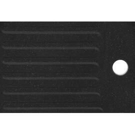 Chiuveta bucatarie DacEnergy©, forma dreptunghiulara, finisaj algranit, dimensiune 780x480x160 mm, cu picurator, culoare negru - - Roveli