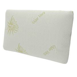 Perna, realizata din poliester, umplutura din spuma Memory - Latex, spalare la 40 grade Celsius, antimicrobian si antialergic, verde, 39 x 62 cm - - Roveli