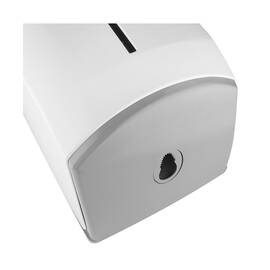 Dispenser prosop hartie rola DacEnergy©, realizat din ABS, 1 rola de prosop de hartie cu diametru de 22 cm, alb, 32x22,2x22,2 cm - - Roveli