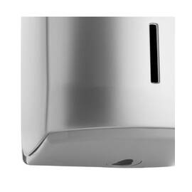 Dispenser prosop hartie rola DacEnergy©, realizat din ABS, 1 rola de prosop de hartie cu diametru de 22 cm, argintiu, 32x22,2x22,2 cm - - Roveli