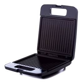 Sandwich maker, 1200 W, maner termorezistent, indicator luminos incalzire, negru si gri - - Roveli